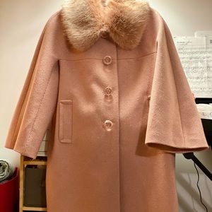 Brand new Kate Spade Metallic twill cute pink coat